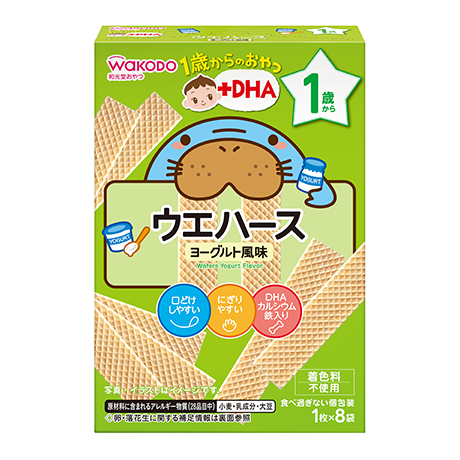 1歳からのおやつ+DHA ウエハース ヨーグルト風味