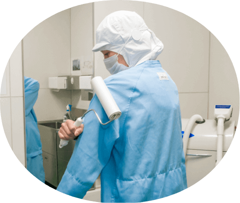 作業服へ着替え